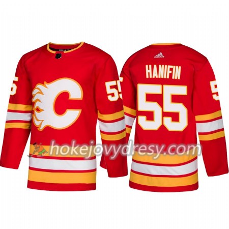 Pánské Hokejový Dres Calgary Flames Noah Hanifin 55 Alternate 2018-2019 Adidas Authentic